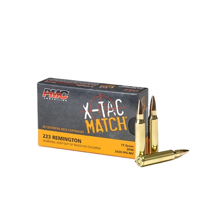 AMMO 223 REM PMC 77GR OTM X-Tac Match (BOX20)