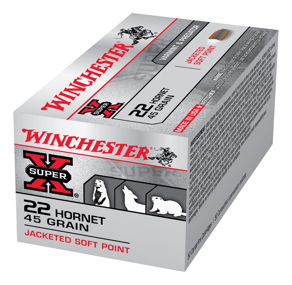 AMMO 22 Hornet Winchester Super X 45Gr SP (Box 50)