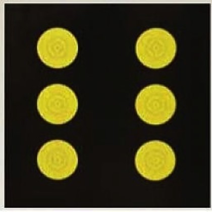 TGT-Face-Red Zone Replacement 5 Spot - 6 Spot or 75cm ea