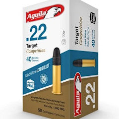 AMMO 22LR Aguila Target Competition SP 40Gr 1080FPS (50 Box)
