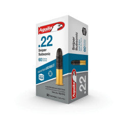 AMMO 22LR Aguila Sniper Subsonic 60Gr SP 1024FPS (50 Box)