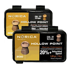 AMMO AIR .22 - Norica Hollow Point Pellets 1.15gr/18g (Box 200)
