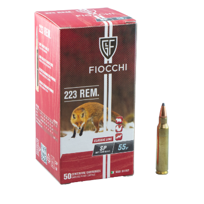 AMMO 223 REM FIOCCHI 55GR SP (BOX50)