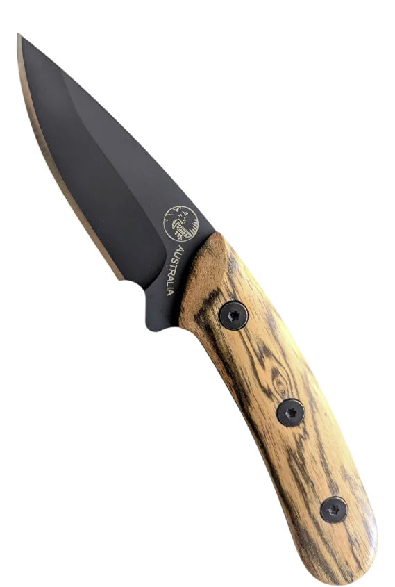 Knife TTK AUS SDLB Black Blade / Sandalwood handle - Australia Made