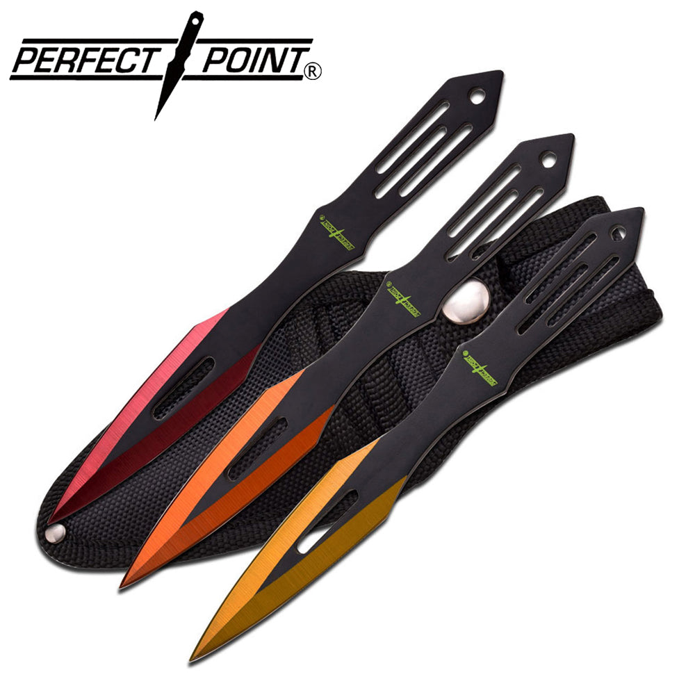 Knives PP-598-3ROY Perfect Point Red/Orange/Yellow Throwers