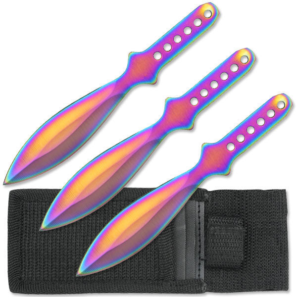 Knives K-RC-001RB Perfect Point Rainbow Throwers