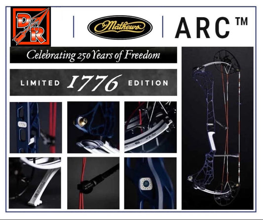 Mathews ARC 34 1776 Limited Edition Compound Bow, Right Hand, 28", 70 lb
