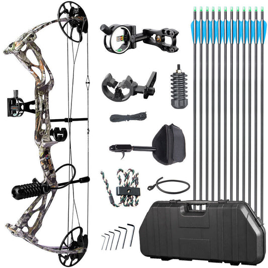 Compound Bow Dragon X8 RH 10xA 6xBH Hard Case Kit