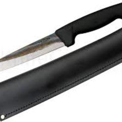 KNI SVORD KIWI Pig Sticker Knife 6.75" - 12.5" Rubber Hdle With Shth