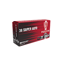 AMMO  Fiocchi .38 Super AUTO FMJ 129Gr (50 Box)