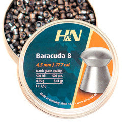AMMO Air .177 - H&N Baracuda 8, 8.44gr (Box 500)