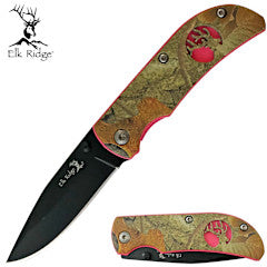 Knife ER-120 Pink Camo Folder Plus Clip