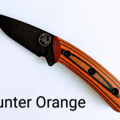 Knife TTK AUSDIWOOD Black / Orange handle - Australia Made