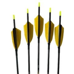 Made Arrow Furious 4.2 900 3" Feather Black/Yellow 80Gr 29" Ea