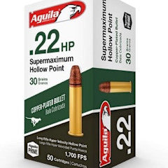 AMMO 22LR Aguila Supermax HV HP 30Gr 1700FPS (50 Box)