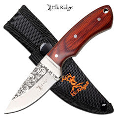 Knife K-ER-200-18WD Elk Ridge Etched Pattern