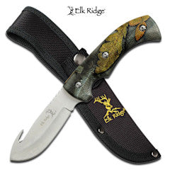 Knife K-ER-274FC Elk Ridge Hunter Camo Gut Hook