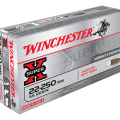 AMMO 22-250 Rem Winchester Super X 55Gr PSP (Box 20)