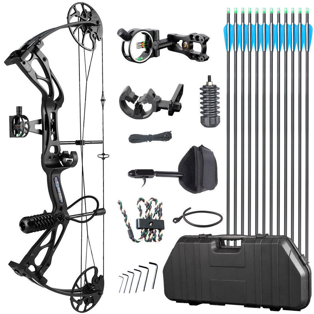 Compound Bow Dragon X8 RH 10xA 6xBH Hard Case Kit